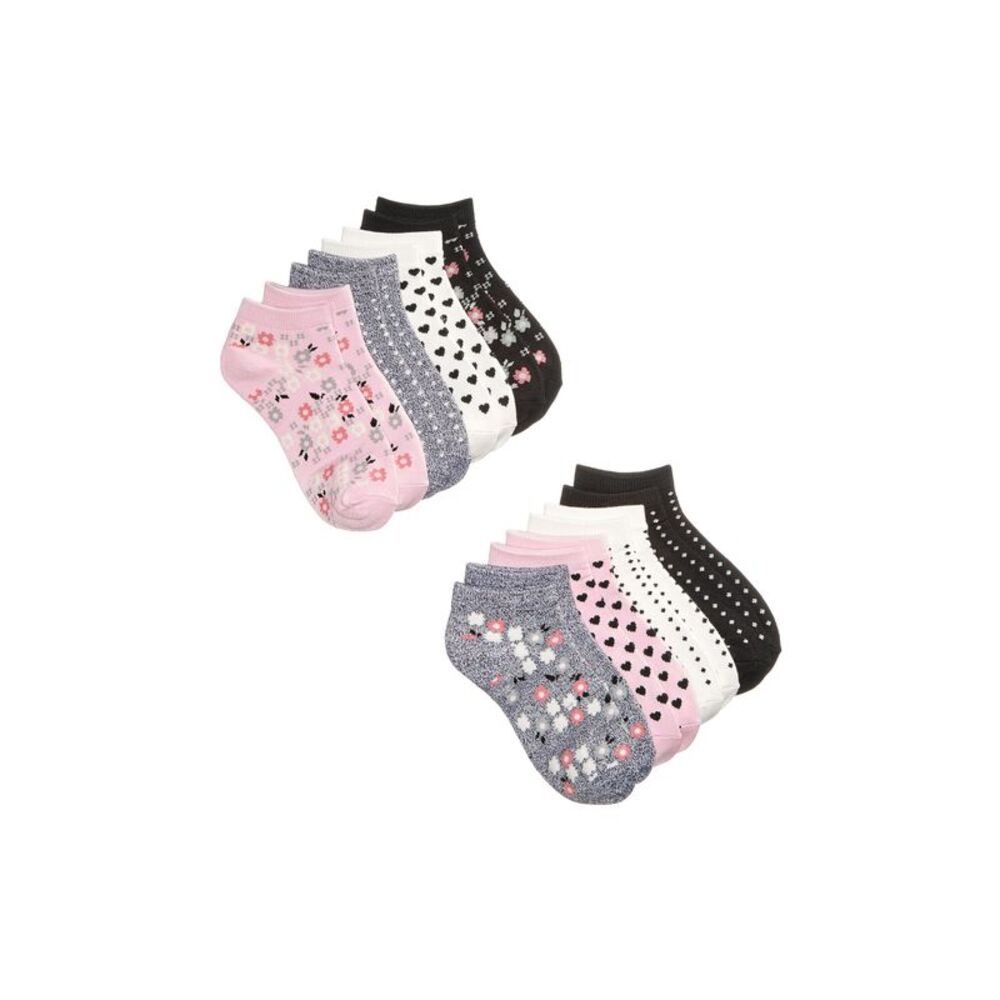 Berkshire 8 Pk. Floral No Show Socks Little Girls Big Girls